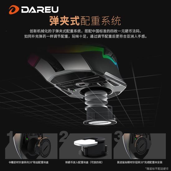 牧馬人四代！達(dá)爾優(yōu)發(fā)布EM925 PRO旗艦級(jí)游戲鼠標(biāo)