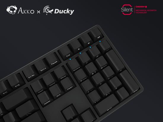Akko X Ducky發(fā)布One靜音紅黑混軸PBT側(cè)刻機(jī)械鍵盤