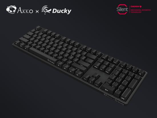 Akko X Ducky發布One靜音紅黑混軸PBT側刻機械鍵盤