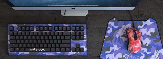 Akko艾酷發(fā)布AMR復古貓游戲鼠標迷彩限定版