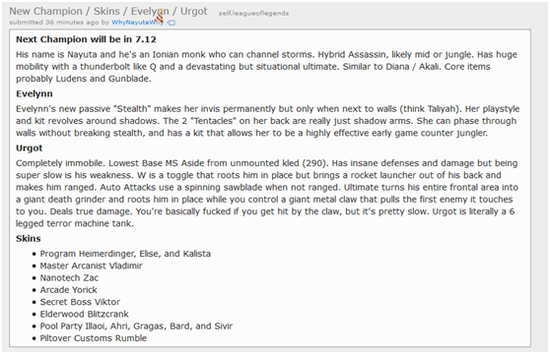 LOL設計師：多蘭盾要漲價 即將發布新英雄