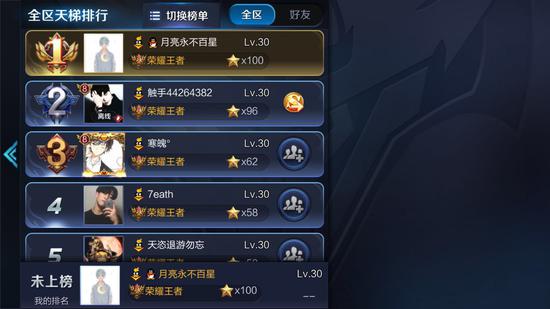 不小心上了王者百星！小月亮也是無奈了