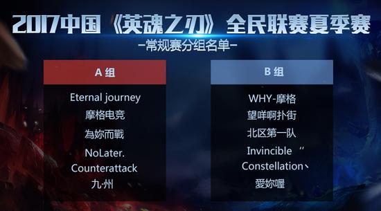 高手在民間《英魂之刃》HNL夏季賽常規(guī)賽開打