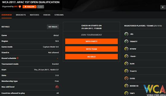 WCA2017亞太區(qū)資格賽正式啟動 拉開全球電競序幕