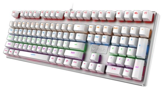 雷柏V700S冰晶版混彩背光游戲機(jī)械鍵盤上市