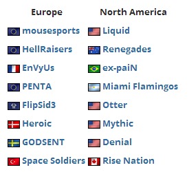 DreamHack大師賽馬爾默站 參賽名單公布