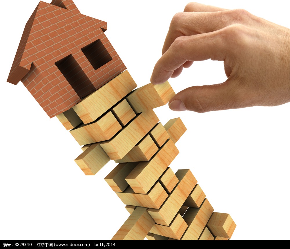 手堆積木房子圖片素材圖片