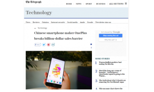 一加手機2017年全年銷售額接近100億人民幣銷售大