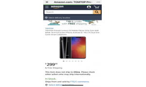 美國亞馬遜預售頁面上線聯想Z5 高性價比贏得青