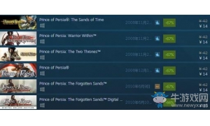 《波斯王子》系列Steam促銷活動(dòng)來襲！歷史最低價(jià)