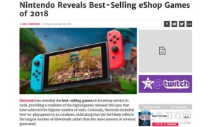 任天堂公布2018年暢銷榜 免費游戲占據了大部分份