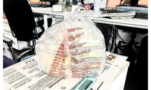 外賣可鯨吞 垃圾需蠶食