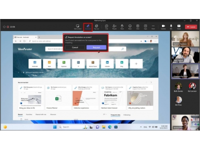 微軟Teams將添新功能：共享屏幕時可請求注釋，提