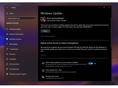 微軟解決Win10更新“0x80070643”錯誤,用戶