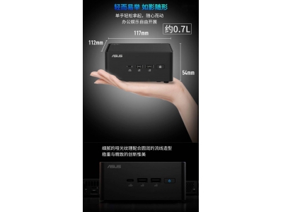 華碩NUC 15 Pro迷你主機上市,搭載Ultra 5-225H,國補