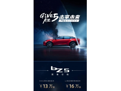 一汽豐田bZ5來襲!6月10日上市,預售13萬-16萬,配