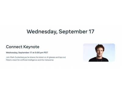 Meta Connect大會透露:消費級AI智能眼鏡發布在即