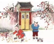 描寫春節的古詩爆竹聲中一歲除下一句是 螞蟻莊