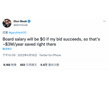 外媒：馬斯克擬削減推特高管和董事會成員薪酬