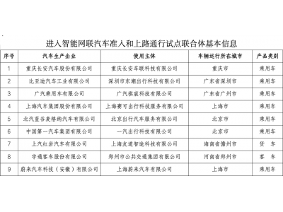 9家車企拿到自動駕駛落地入場券 小鵬特斯拉落榜
