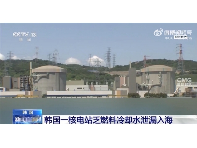 韓國一核電站2.3噸儲存水泄漏入海：將對環境影