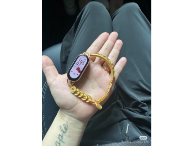 用戶給小米手環定制黃金腕帶 網友酸了