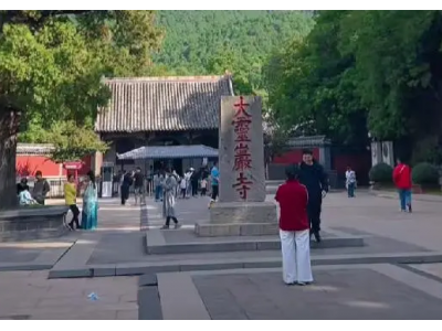 黑神話取景地靈巖寺現巨型悟空:景區接待游客