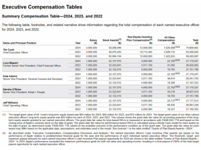 蘋果CEO庫克2024年收入5.48億,私人飛機費65萬美金