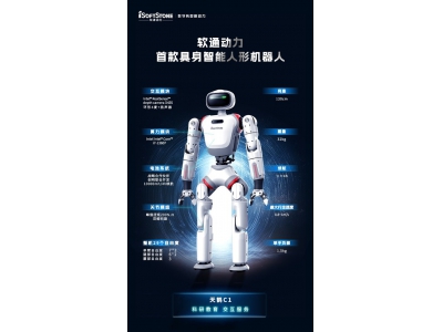 軟通動力首款具身智能人形機器人天鶴C1發(fā)布