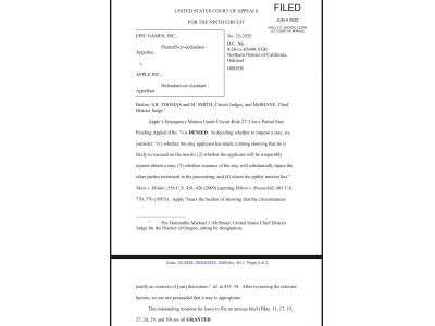 北加州法院下令：蘋果App Store必須立即開放外部
