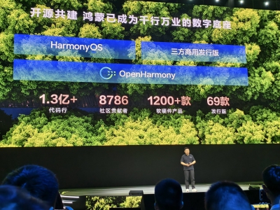 鴻蒙崛起！余承東透露：注冊開發(fā)者超800萬，O