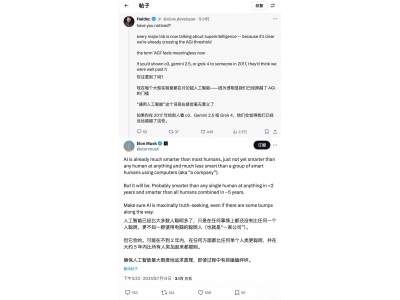 馬斯克預言:AI五年內智能將超全人類總和,發展