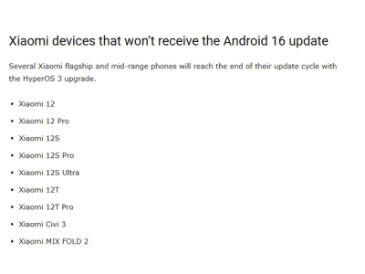 這些小米手機(jī)將止步Android 15更新