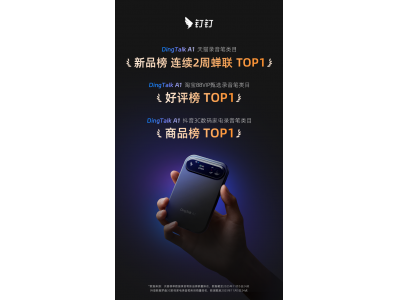 釘釘DingTalk A1雙11天貓、抖音雙榜第