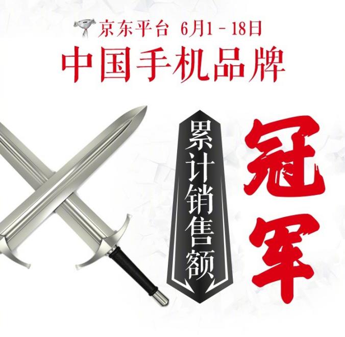 榮耀618銷售額奪冠三大電商 夯實互聯網手機第一品牌